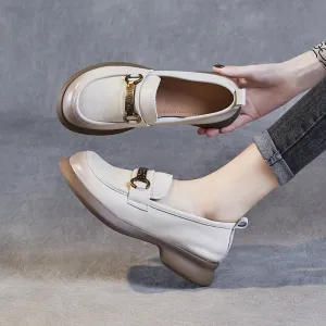 Women Spring Minimalist Soft Leather Casual Loafers