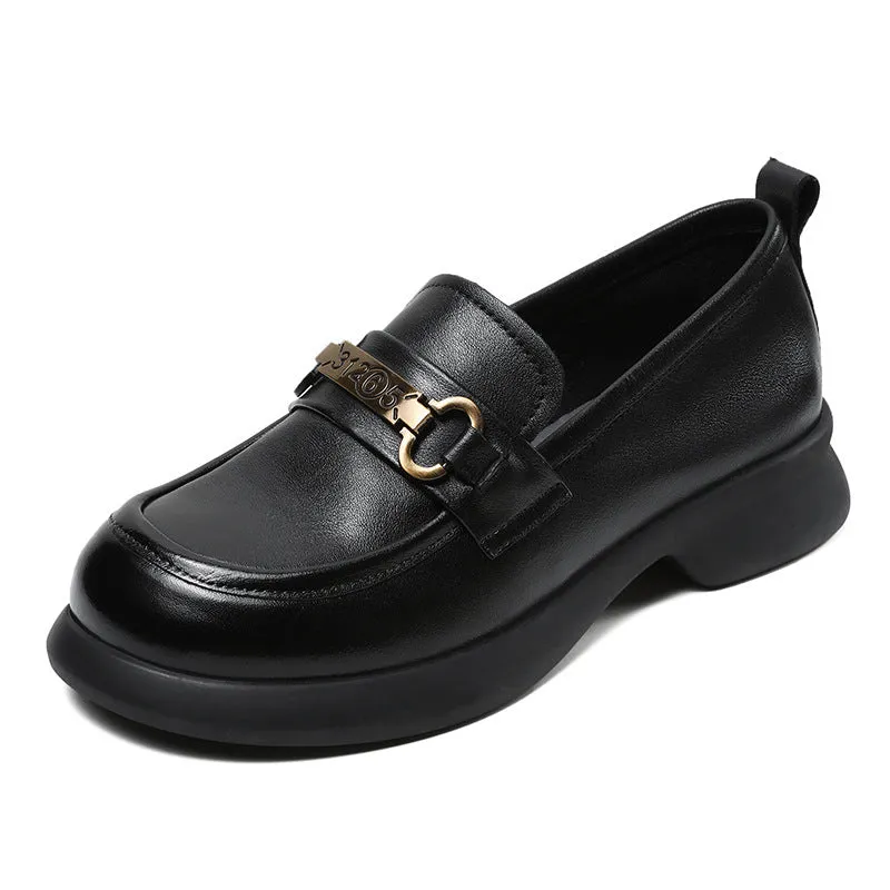Women Spring Minimalist Soft Leather Casual Loafers