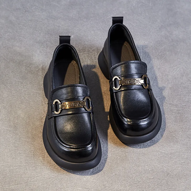 Women Spring Minimalist Soft Leather Casual Loafers