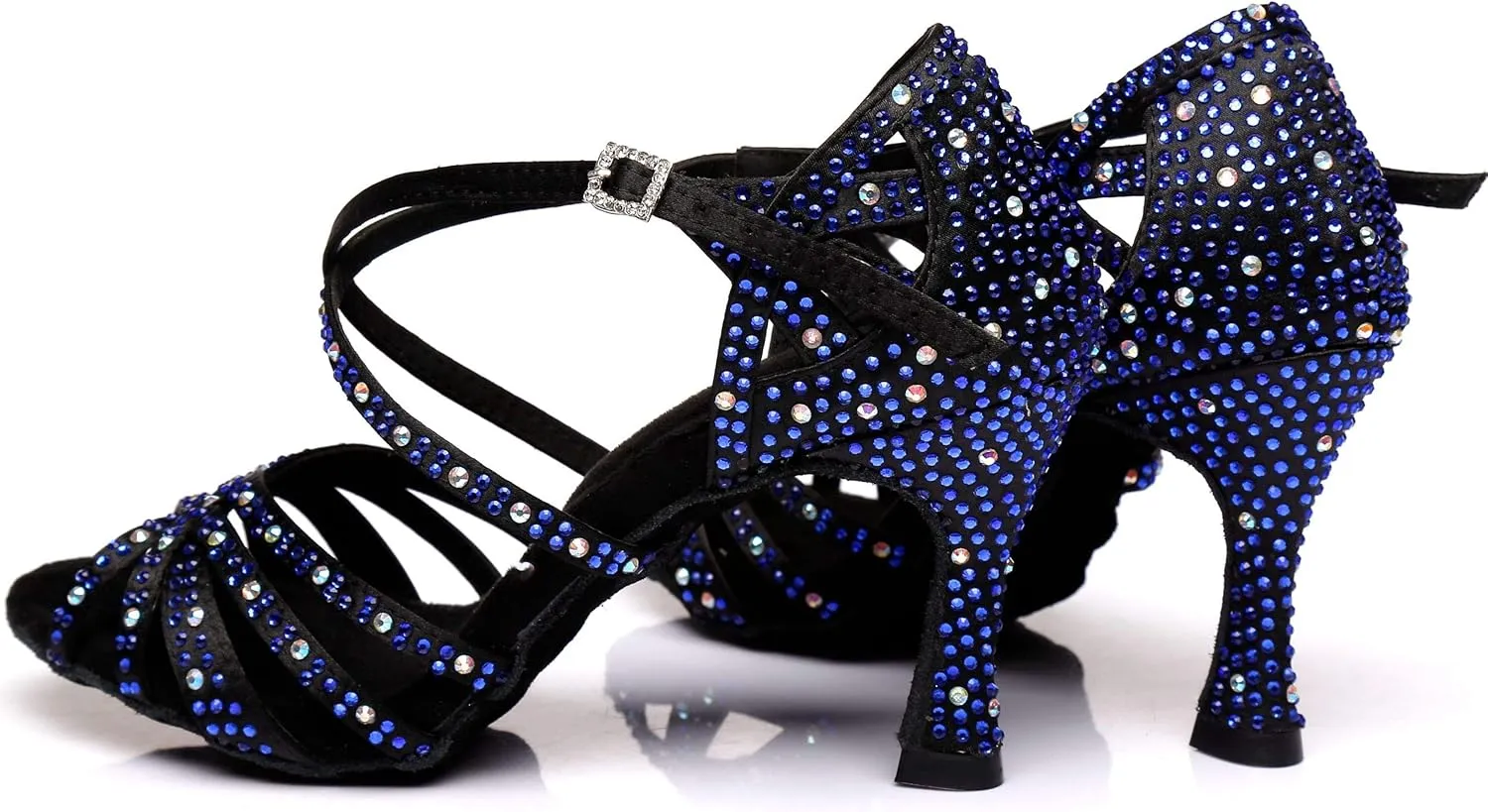 Women's 1920s Party Rhinestone Ballroom Dance Shoes Performance Wedding Dance Shoes