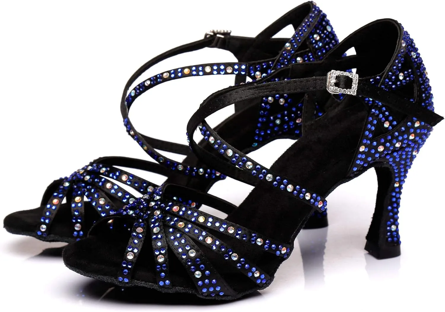 Women's 1920s Party Rhinestone Ballroom Dance Shoes Performance Wedding Dance Shoes