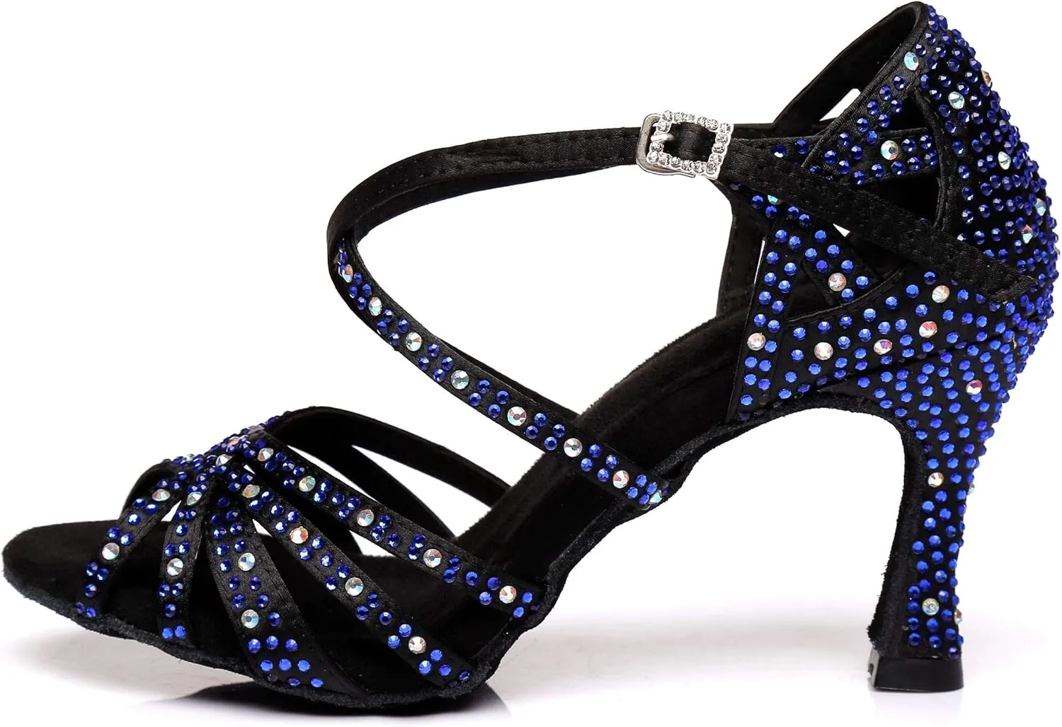 Women's 1920s Party Rhinestone Ballroom Dance Shoes Performance Wedding Dance Shoes