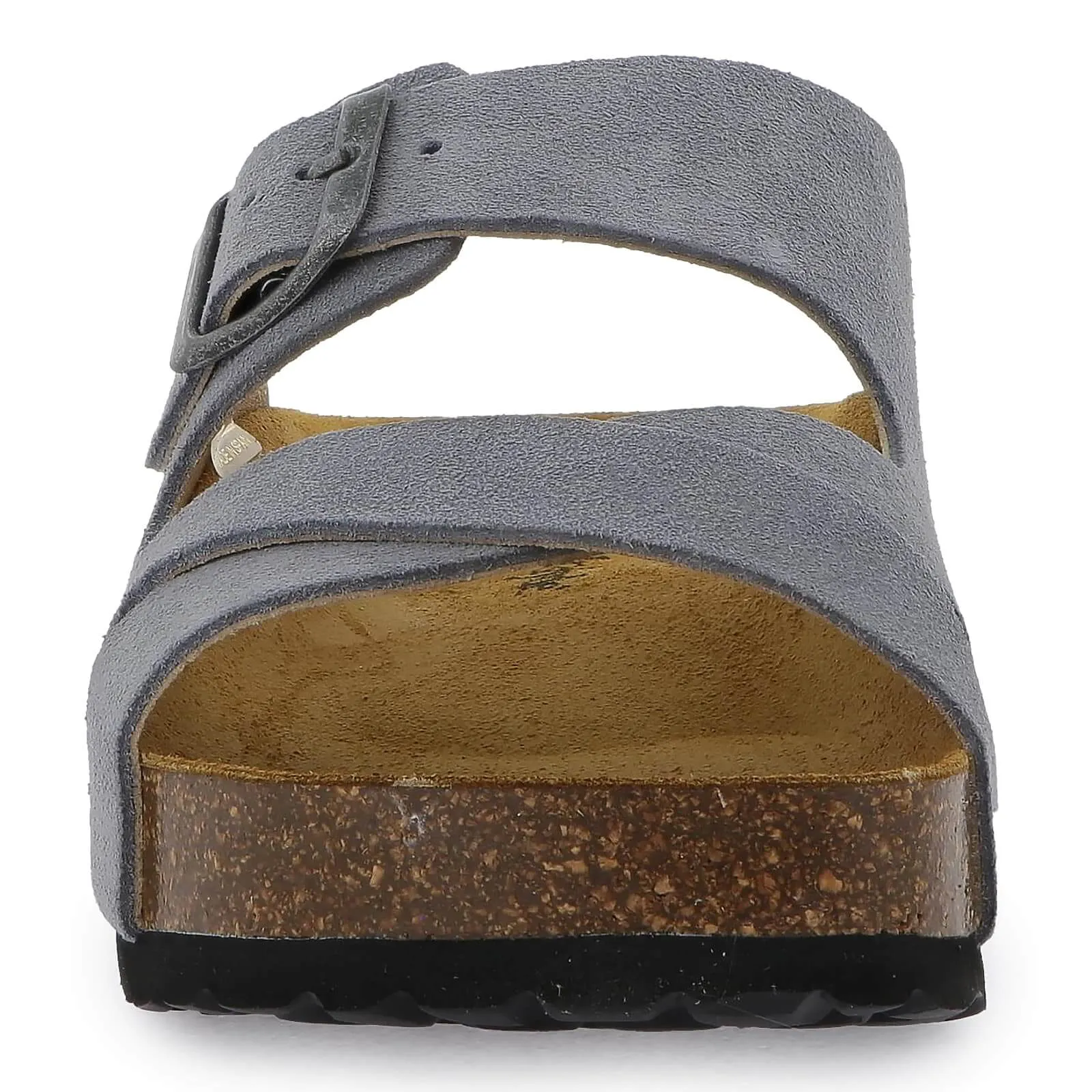 Womens Elche Mid Platform Slide Sandals - Denim