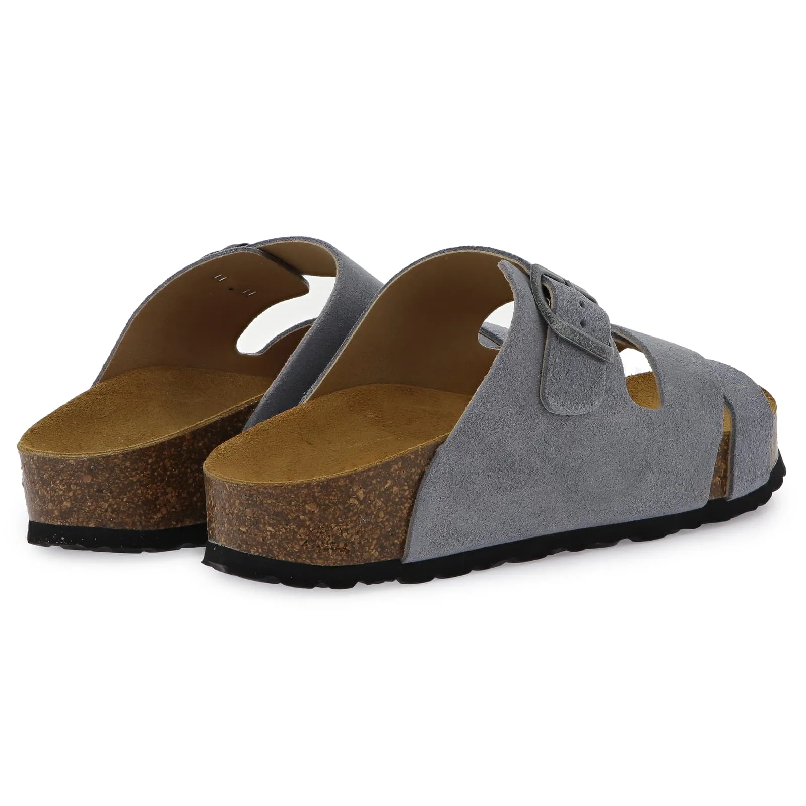 Womens Elche Mid Platform Slide Sandals - Denim