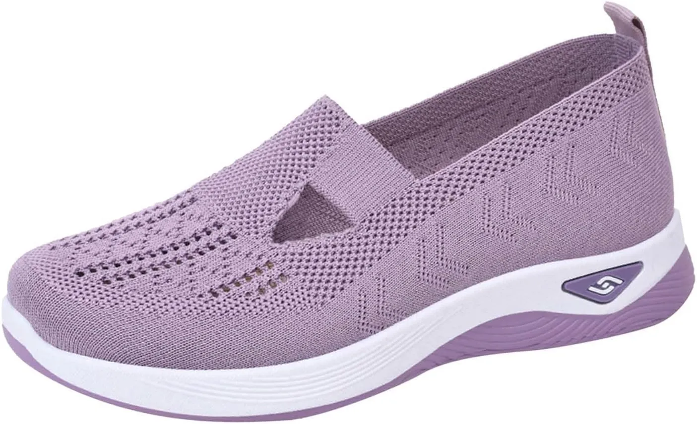 Women's Orthopedic Shoes Woven Wide Arch Support Slip-On Orthowalk Sneakers Casual Breathable Soft Anti-Skid Sports Footwear
