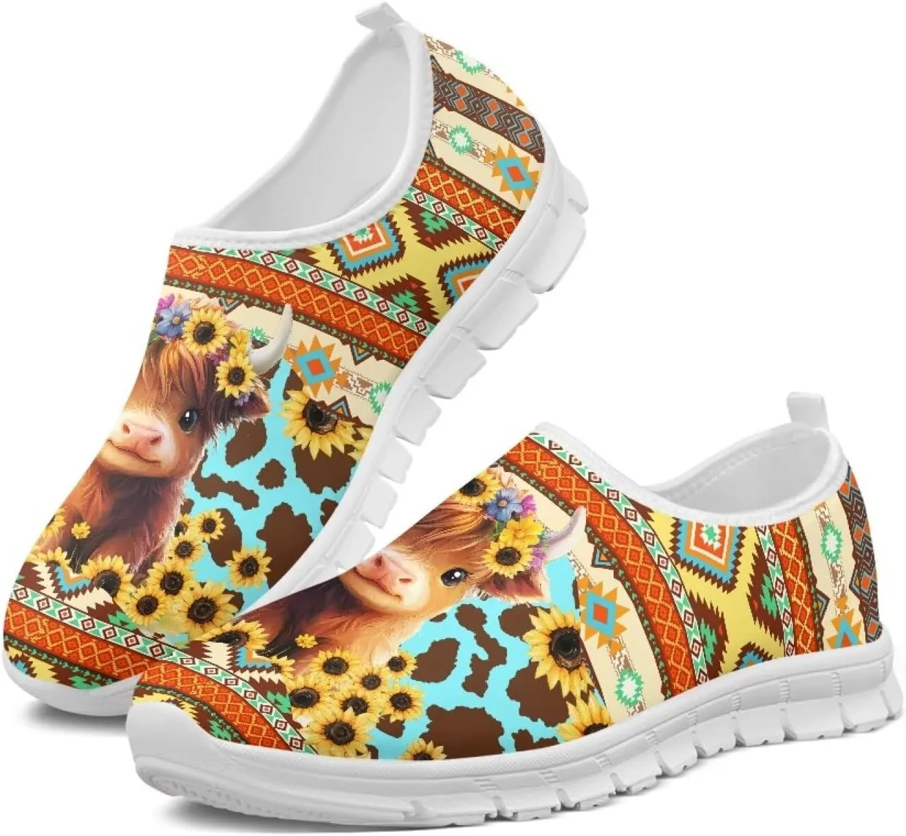 Women's Walking Shoes Cushion Athletic Jogging Shoe Casual Anti-Slip Tennis Sneakers for Outdoor Hiking Size 5.5-11.5 White Sole