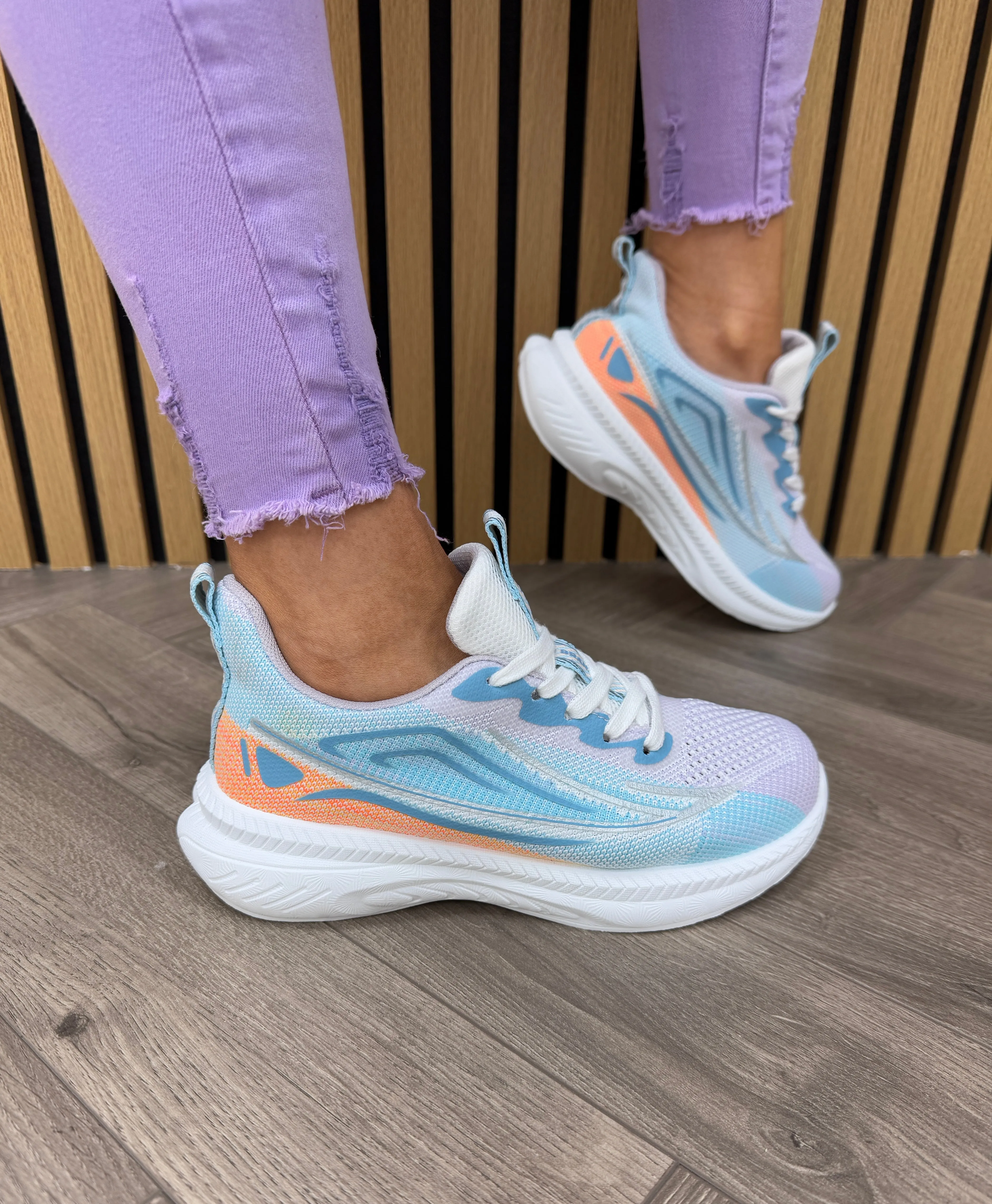 XTI (SS25) Knitted Sporty Trainer 143901 - Jeans (X27)